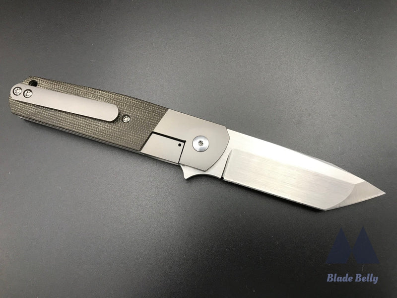 Ray Laconico X Alliance Designs Eze - Hand Rub Satin Blade And Micarta Scales