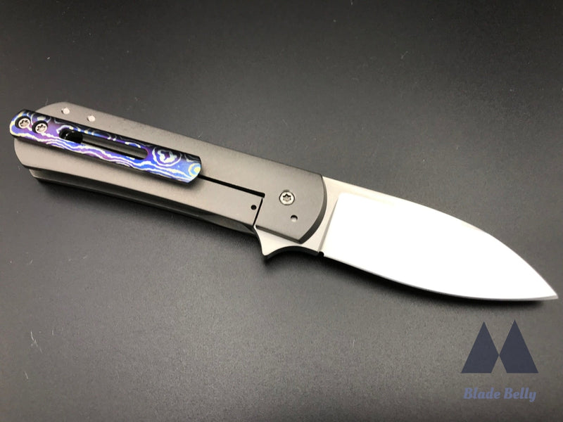 Ray Laconico Yorkie - Hand Rub Satin Spear Point Stonewashed Handles And Timascus Clip