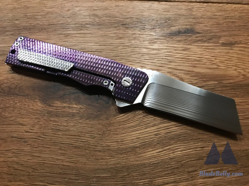 Rubens Titanium Tools Rone - Polished Cpm 154 Purple Ti Handle