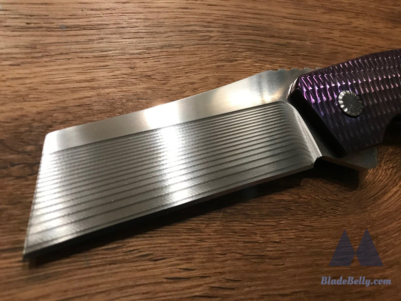 Rubens Titanium Tools Rone - Polished Cpm 154 Purple Ti Handle