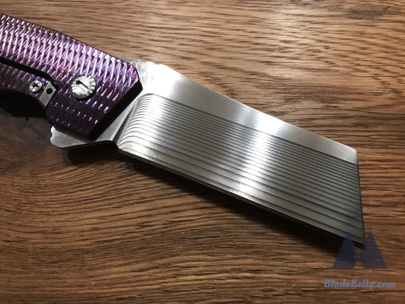 Rubens Titanium Tools Rone - Polished Cpm 154 Purple Ti Handle