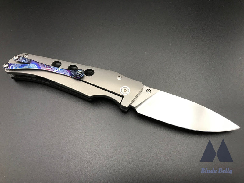 Scout - Satin Drop Point And Marbled Carbon Fiber