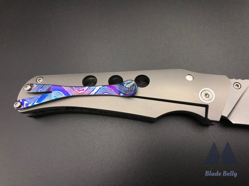 Scout - Satin Drop Point And Marbled Carbon Fiber