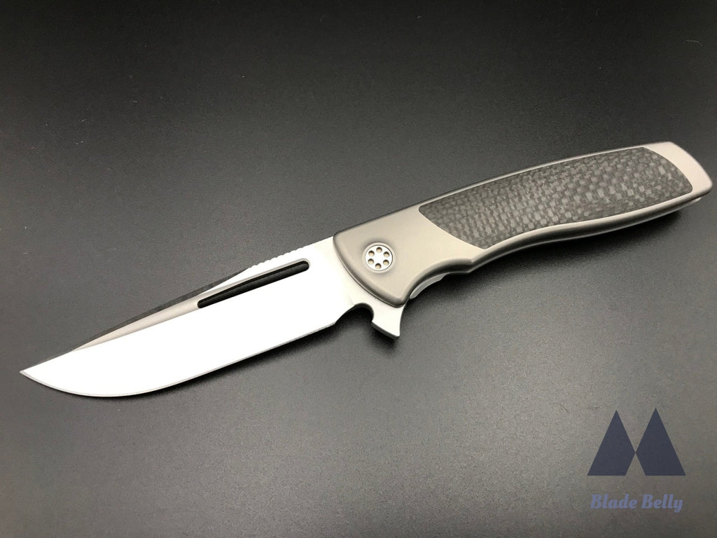 Sharp By Design Evo Typhoon - Satin Drop Point And Carbon Fiber Inlays