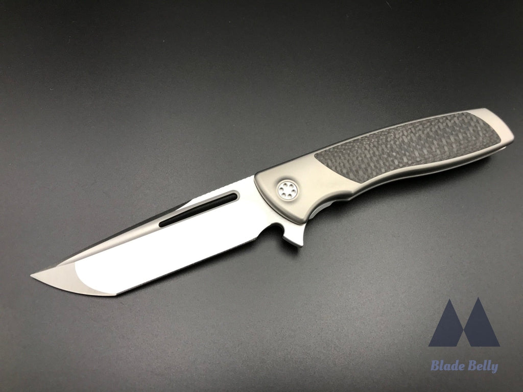 Sharp By Design Evo Typhoon - Satin Japanese Tanto And Carbon Fiber Inlays