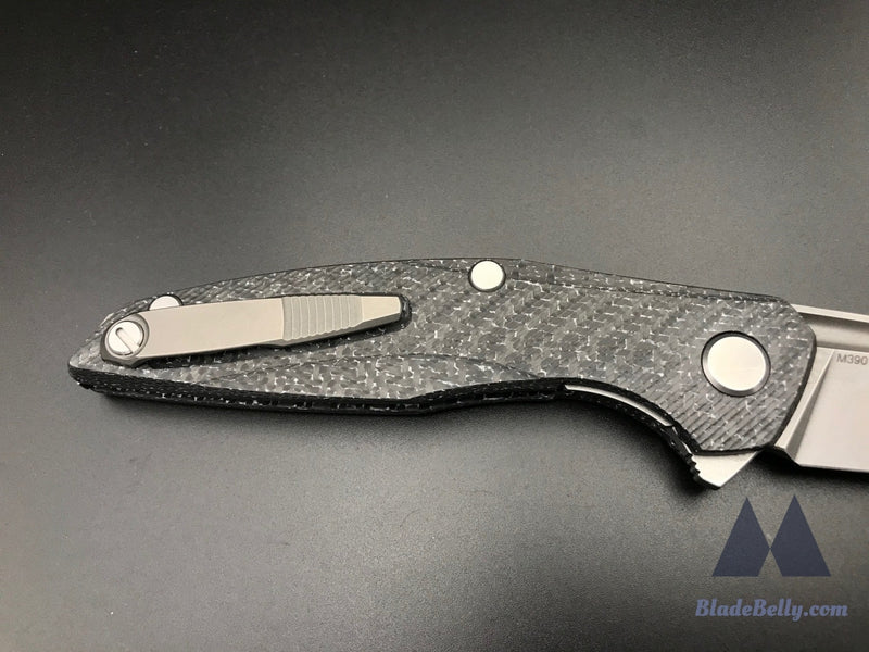 Shirogorov 111 - M390 Blade W/ White Carbon Fiber Handle