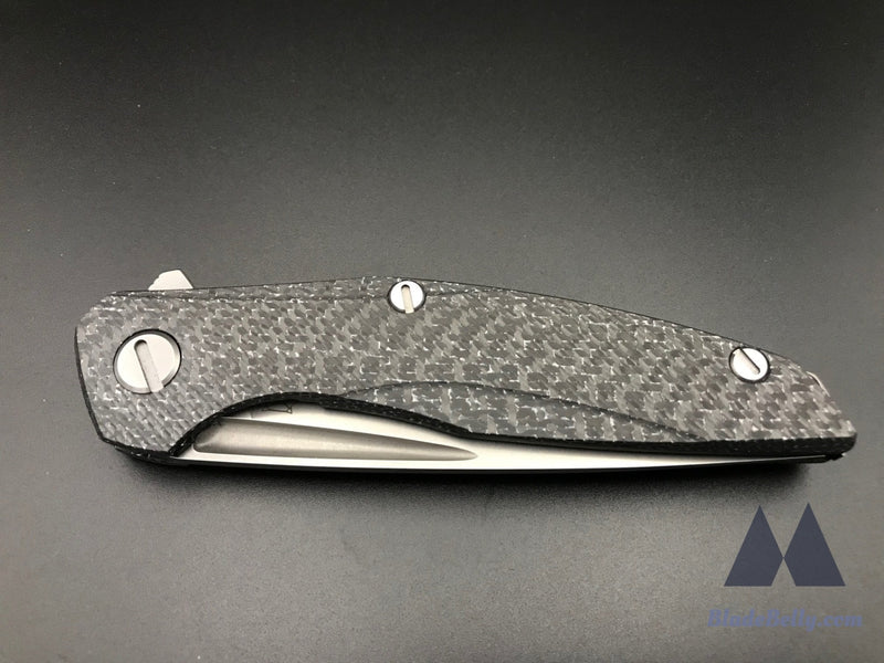 Shirogorov 111 - M390 Blade W/ White Carbon Fiber Handle