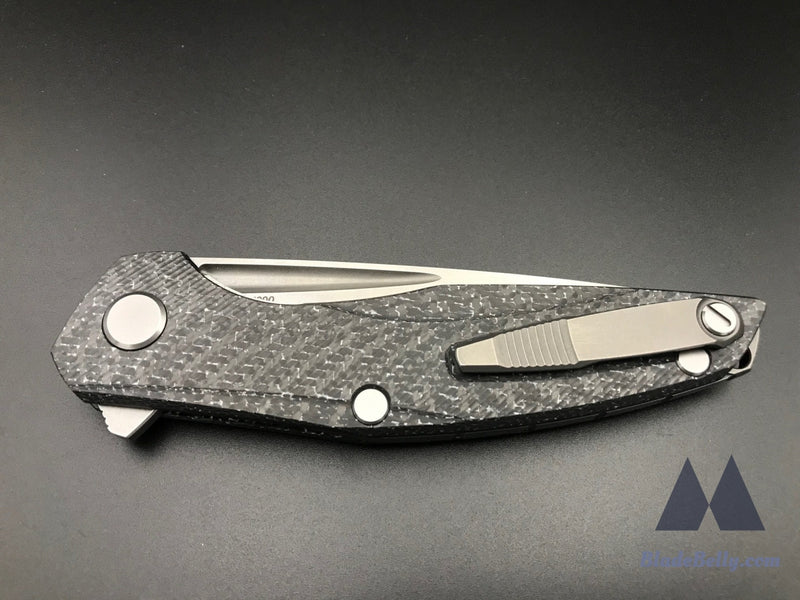 Shirogorov 111 - M390 Blade W/ White Carbon Fiber Handle