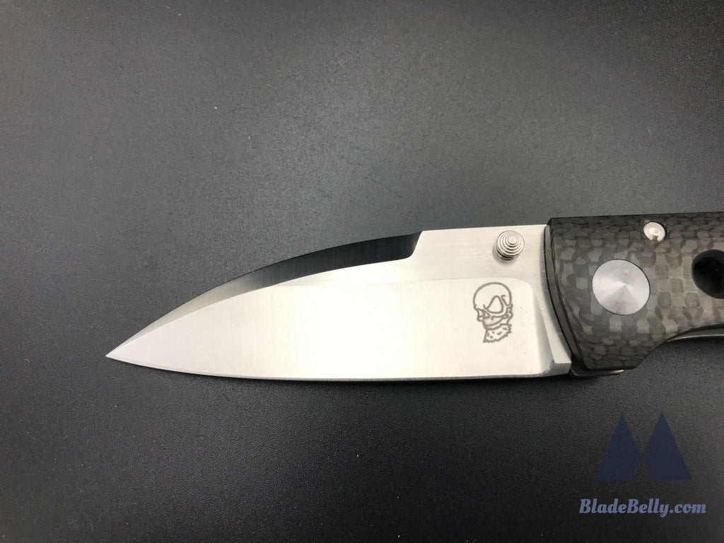 Steve Karroll Edmw - Cpm154 Blade Carbon Fiber Scales And Polished Hardware