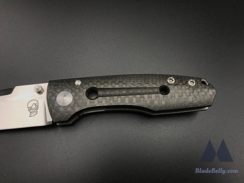 Steve Karroll Edmw - Cpm154 Blade Carbon Fiber Scales And Polished Hardware