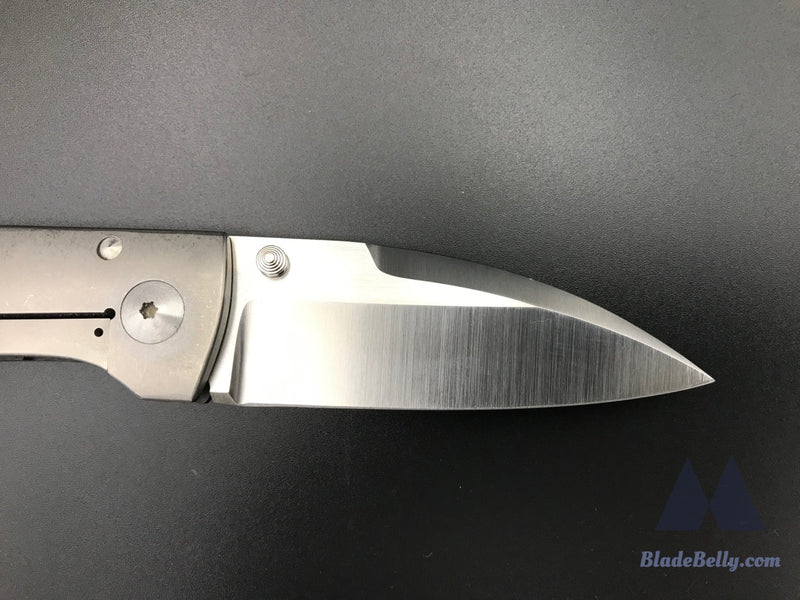 Steve Karroll Edmw - Cpm154 Blade Carbon Fiber Scales And Polished Hardware