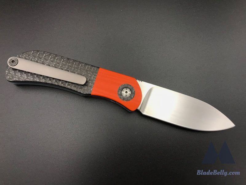 Trevor Burger Exk Plus - Rwl34 Blade W/ Lightning Strike And G10 Handle