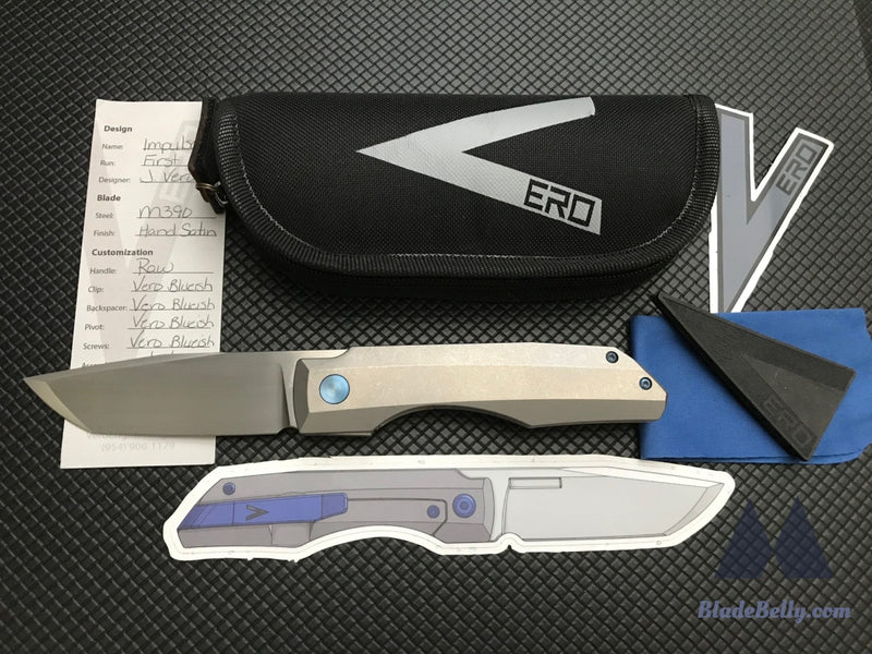 Vero Engineering Impulse - Hand Rubbed M390 Bluish Hardware