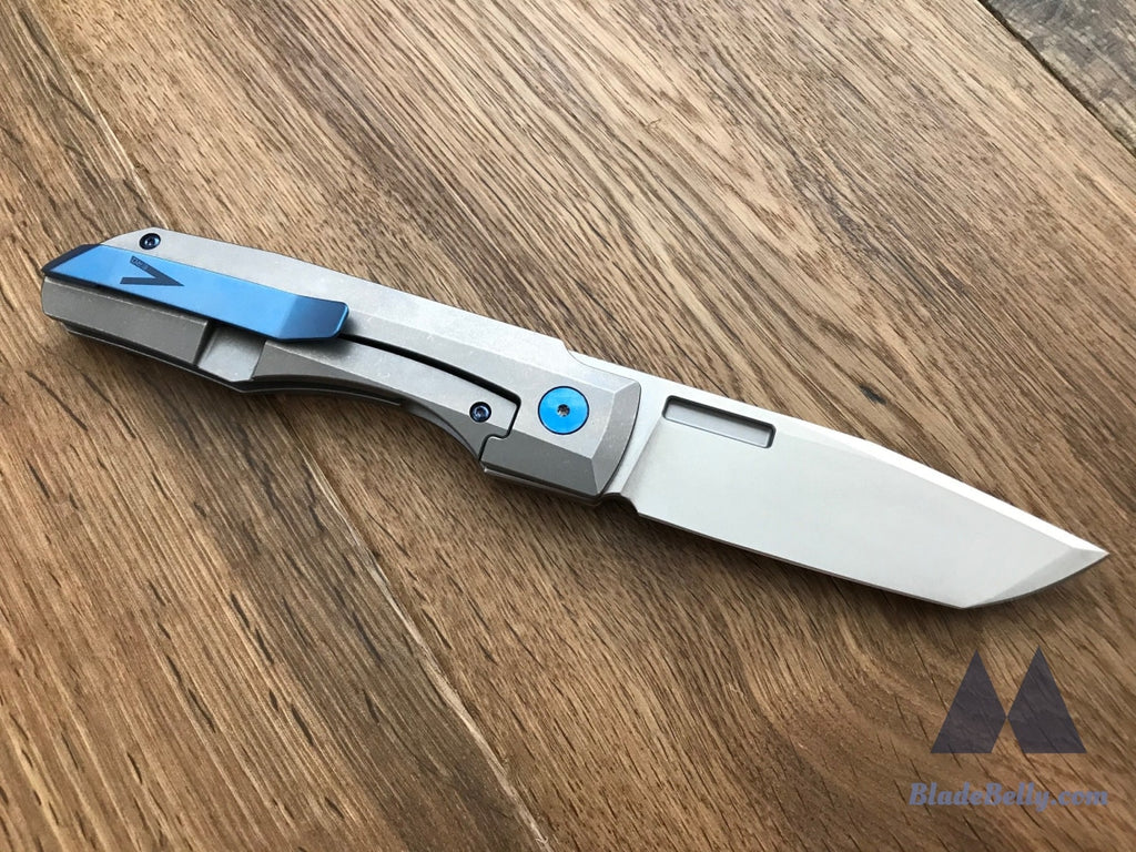 Vero Engineering Impulse - M390 Blue Hardware Raw Finish