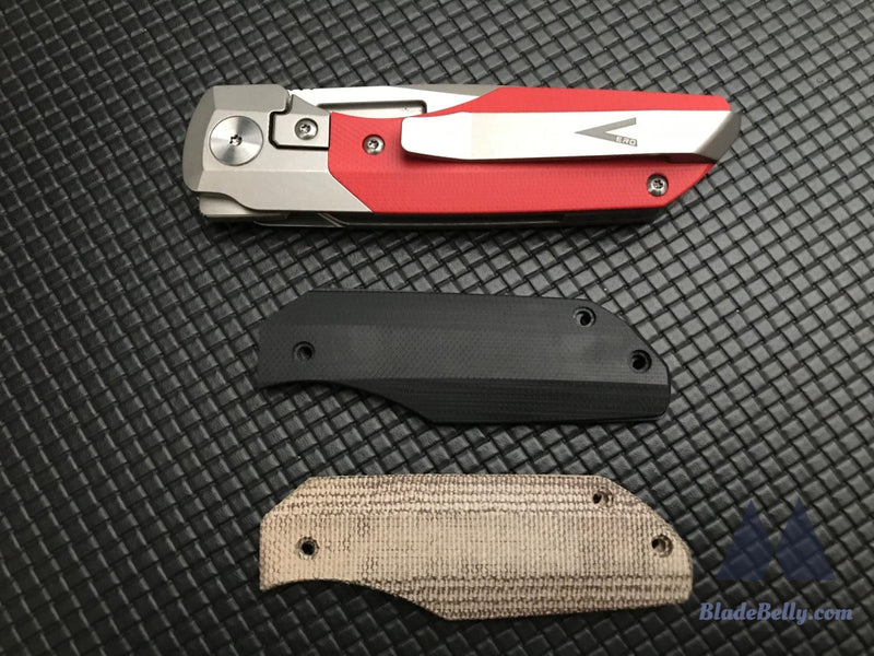 Vero Engineering Synapse - Hand Rubbed Micarta & G10 Scales