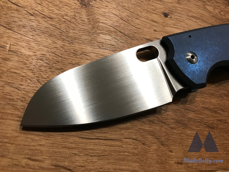 Vox Knives F5 - Hand Rub With Tumbled Anodized Handle