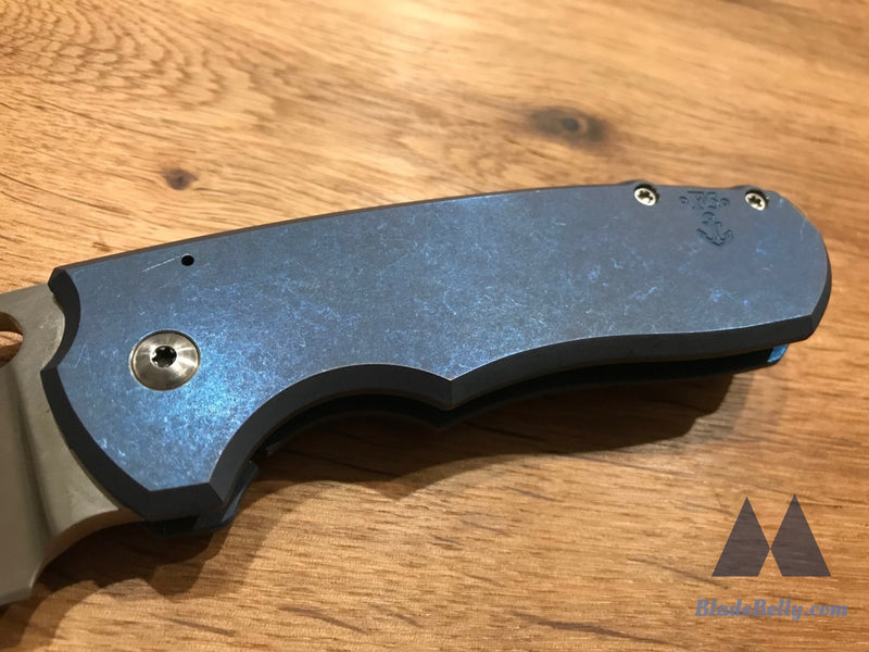 Vox Knives F5 - Hand Rub With Tumbled Anodized Handle