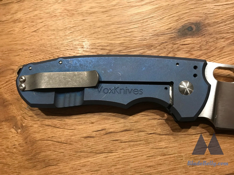 Vox Knives F5 - Hand Rub With Tumbled Anodized Handle