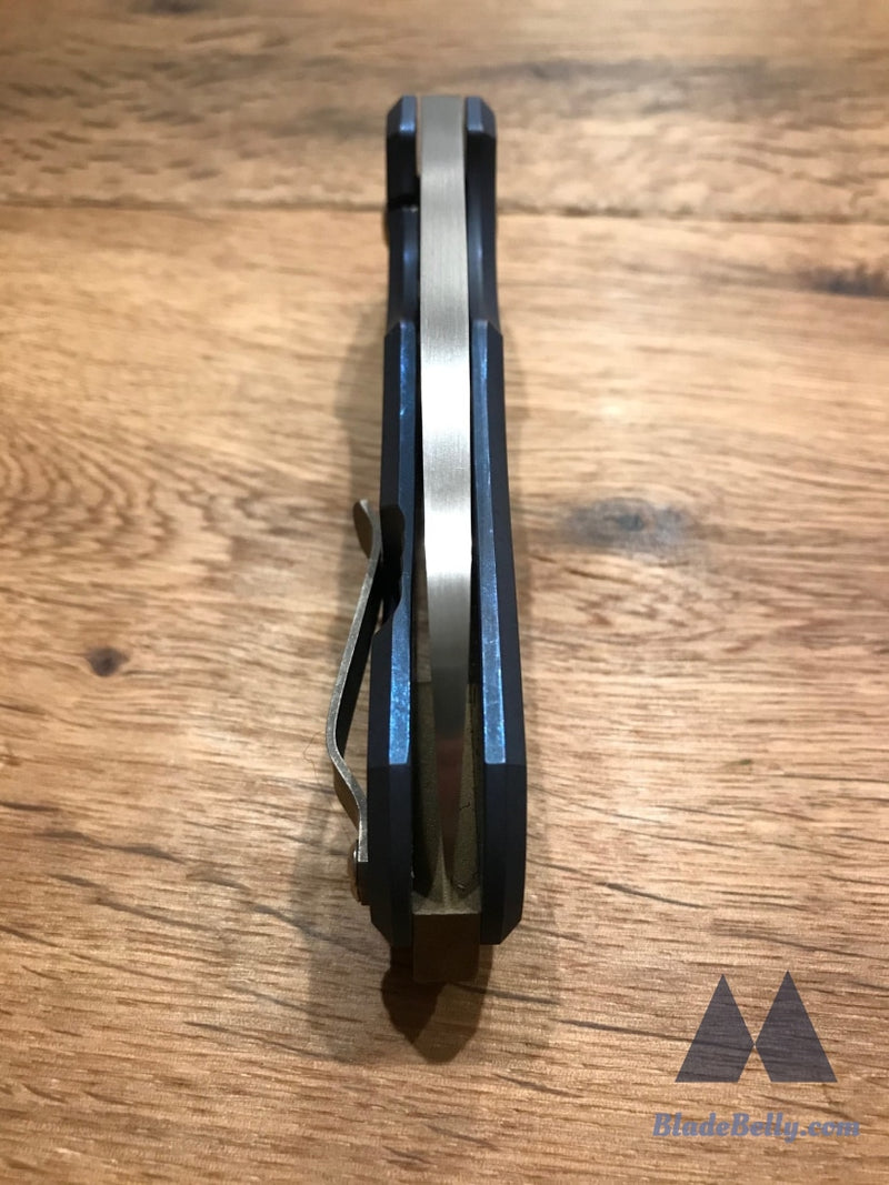 Vox Knives F5 - Hand Rub With Tumbled Anodized Handle