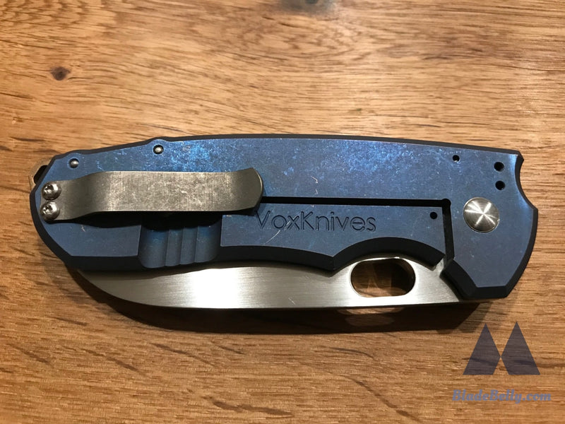 Vox Knives F5 - Hand Rub With Tumbled Anodized Handle